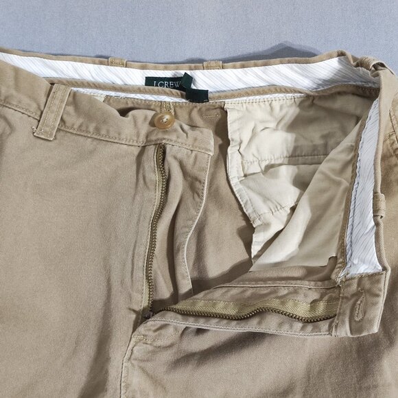 J. Crew chino pants men's size 32X32 tan colour straight leg cotton pants - Picture 7 of 10